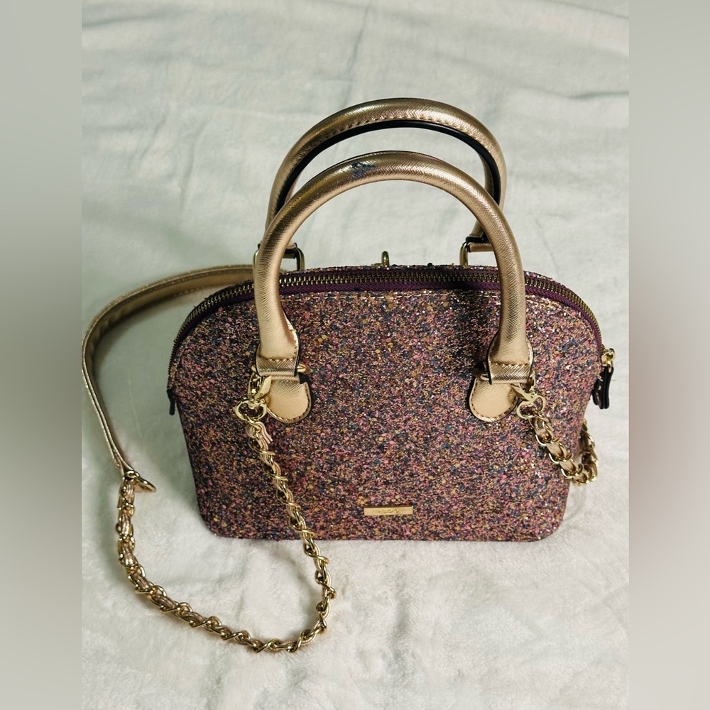 Aldo Multicolor Crossbody Bag with Gold Chain